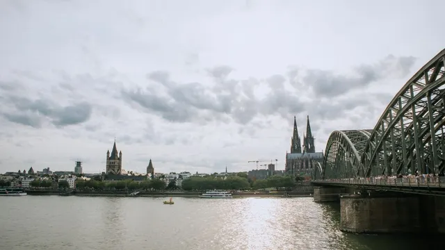 Cologne cathedral by the Rhine